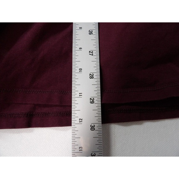 Catherines 0X 14/16 Top Shirt Pink Burgundy LagenLook Layered Plus 3/4 Sleeve - Picture 6 of 8